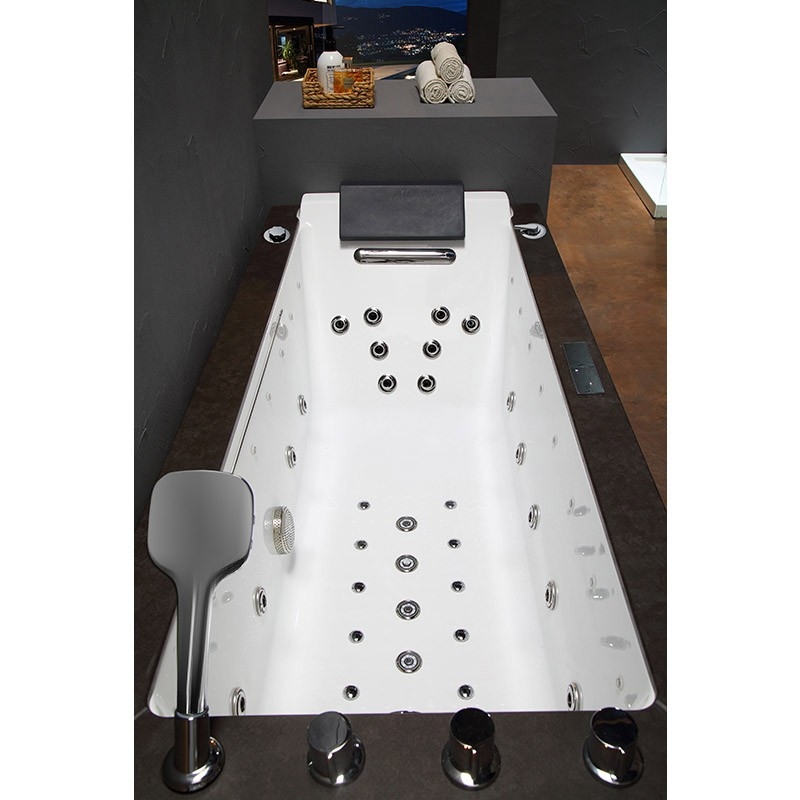 Baignoire balneo Lord Solo1 place ZELAND® 170x75 - GAUCHE