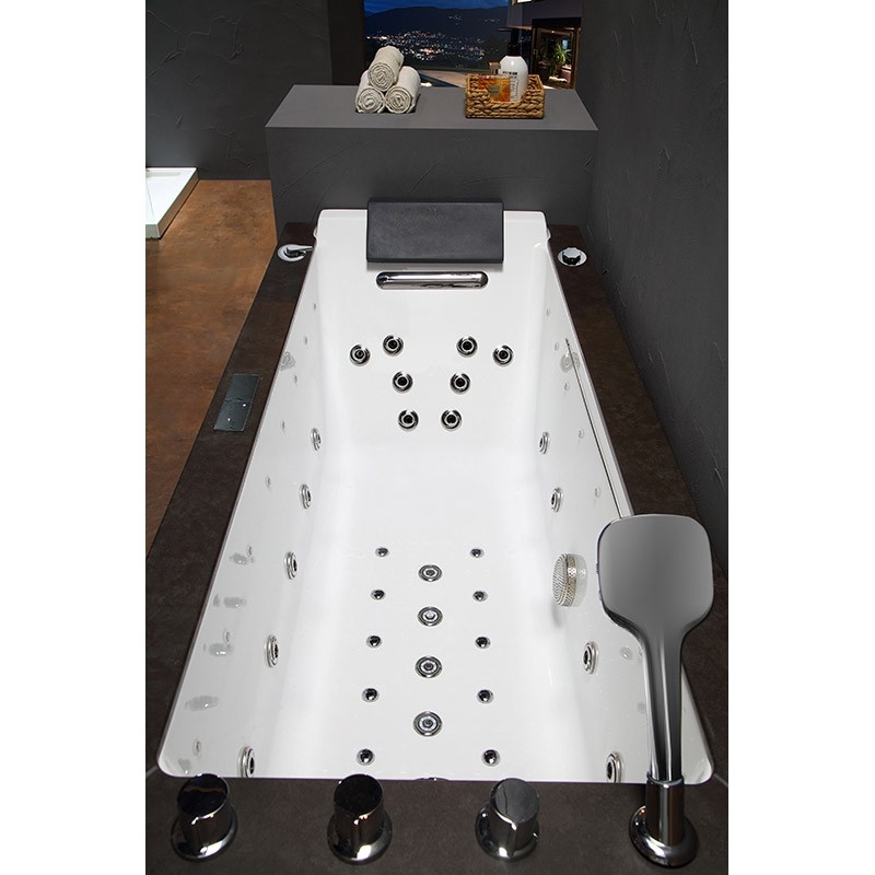 Baignoire balneo Lord Solo 1 place ZELAND® 170x75 - Droite