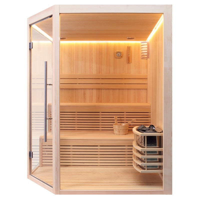 Sauna d'angle Boreal® Evasion Baltik 5 places - 180x180x210 cm