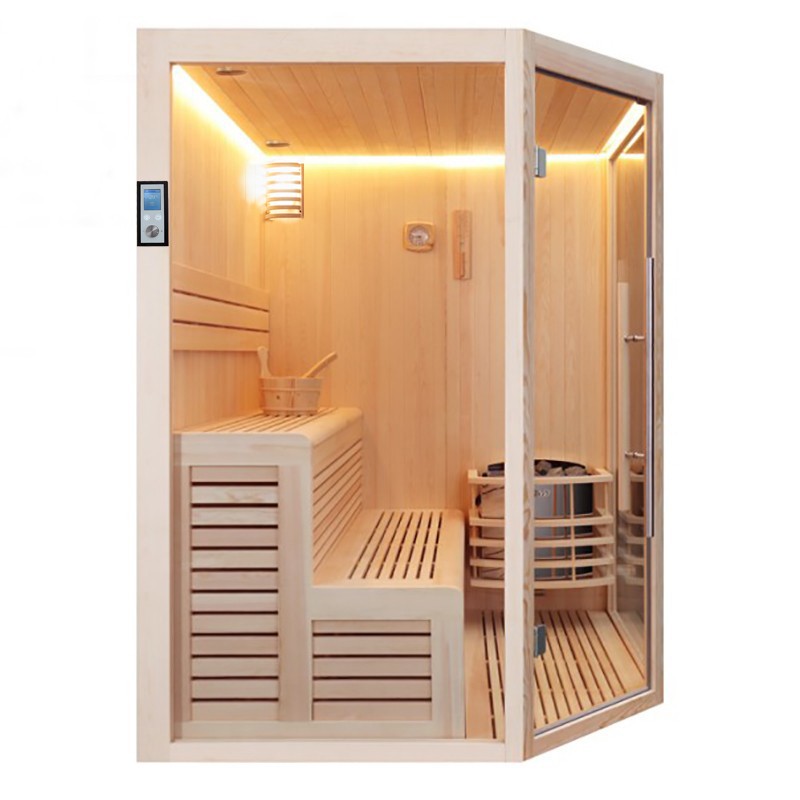 Sauna d'angle Boreal® Evasion Baltik 3/4 places - 160x160x210 cm