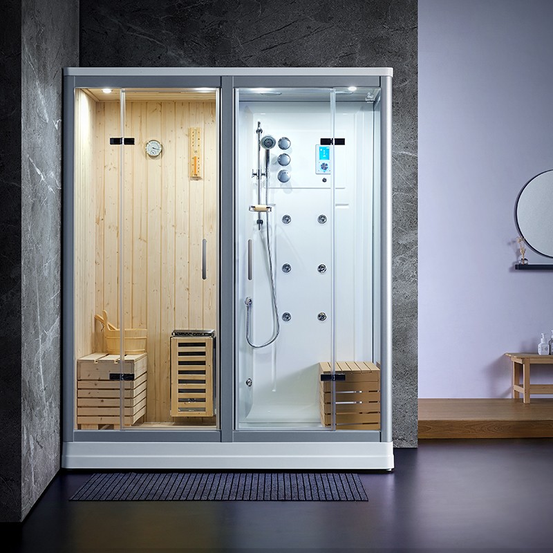 Sauna Douche Hammam Boreal® SH180-G Blanc gauche