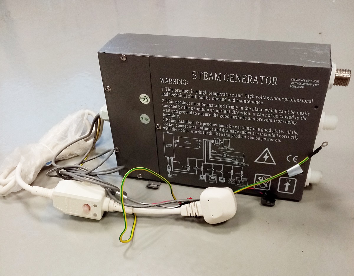 Générateur de vapeur 2800W Cabine Hammam Insignia Horizontal pour DREAMCAB