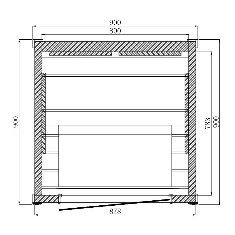 Sauna ​​Infrarouge Boreal ​90 ​Start 1 place à Spectre Complet