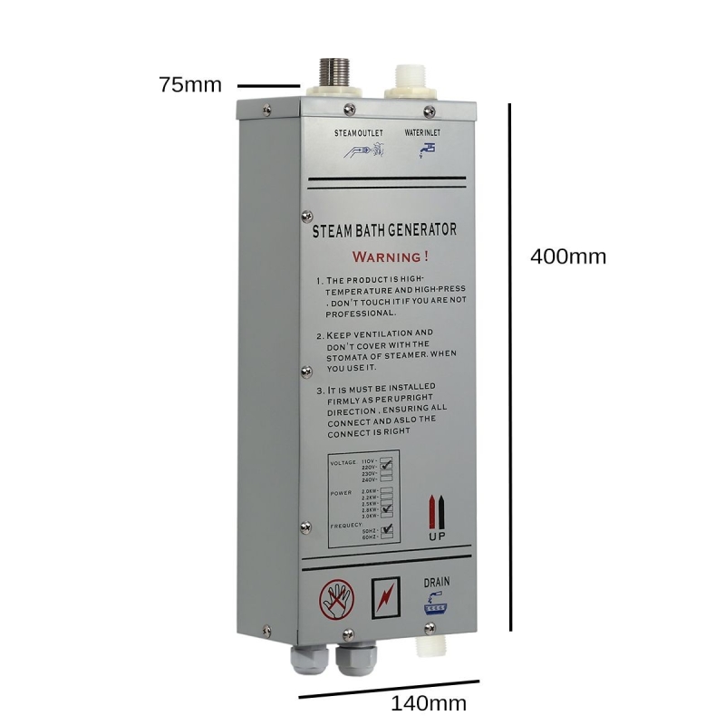 Générateur de vapeur Insignia pour douche hammam GT