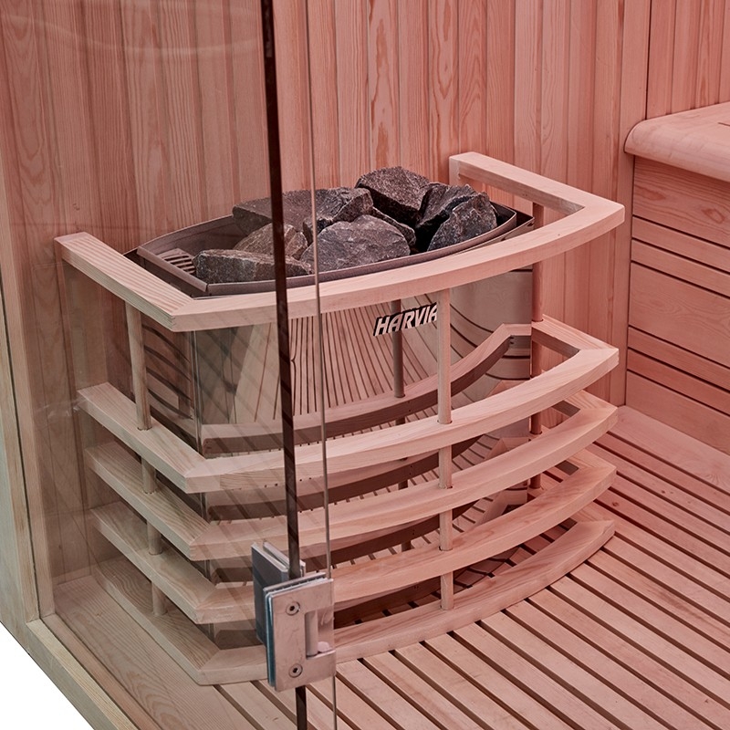 Sauna d'angle Boreal® Evasion Baltik - 240x200x210 cm