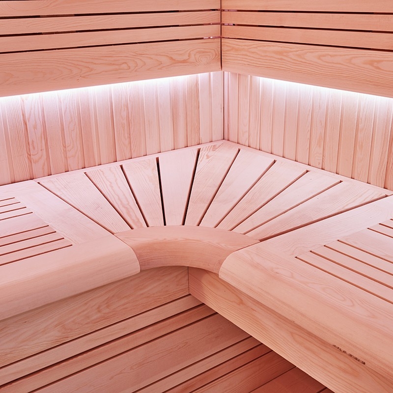Sauna d'angle Boreal® Evasion Baltik - 240x200x210 cm