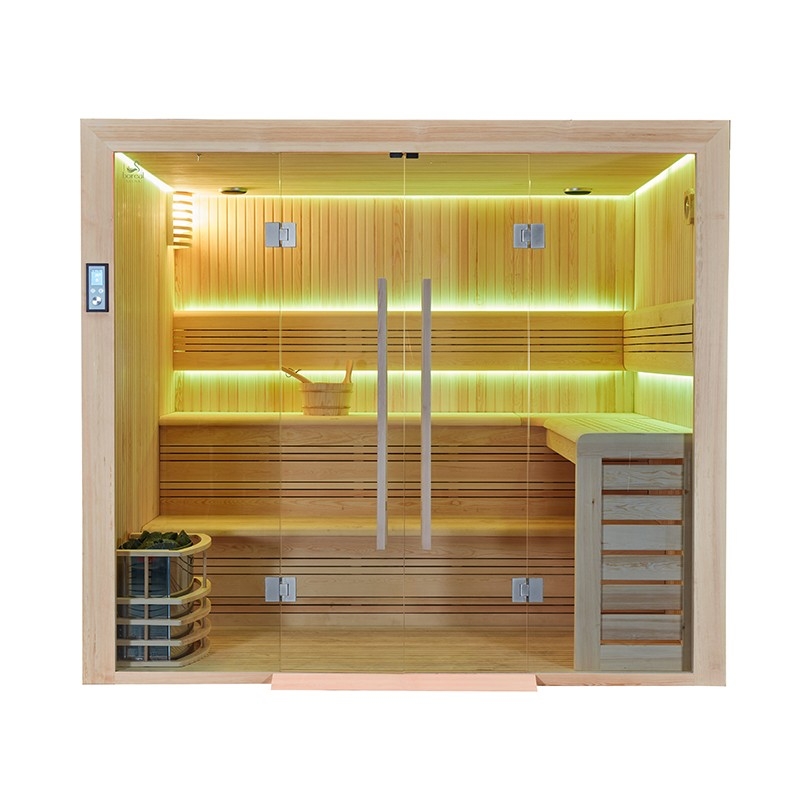 Sauna d'angle Boreal® Evasion Baltik - 240x200x210 cm