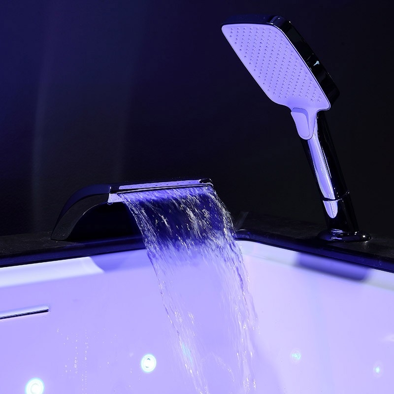 Baignoire Balnéo LORD SOLO MAX Black DROITE - 1 Place ARCHIPEL® 180X90