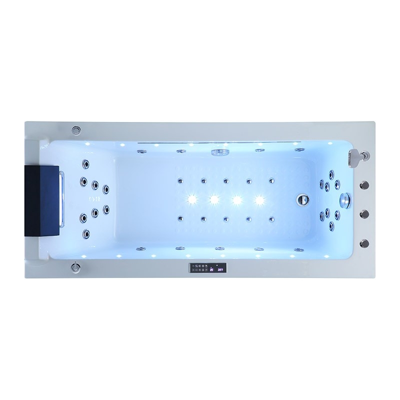 Baignoire balneo Lord Solo BLANC 1 place ARCHIPEL® 170x75 - DROITE