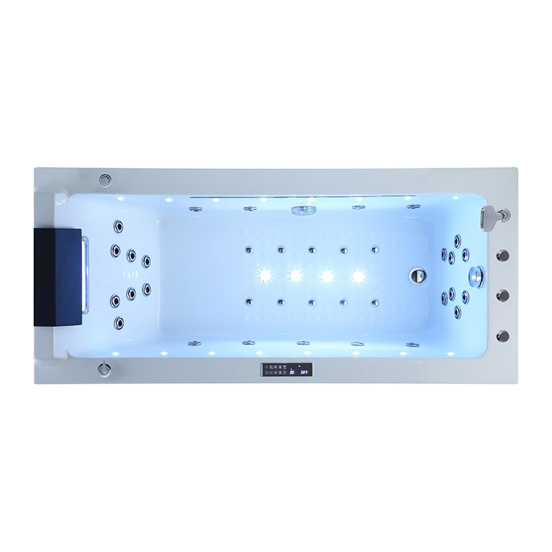 Baignoire balneo Lord Solo BLANC 1 place ARCHIPEL® 170x75 - DROITE