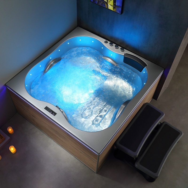 Baignoire Balnéo Archipel ELGA PRO  - Perle 160