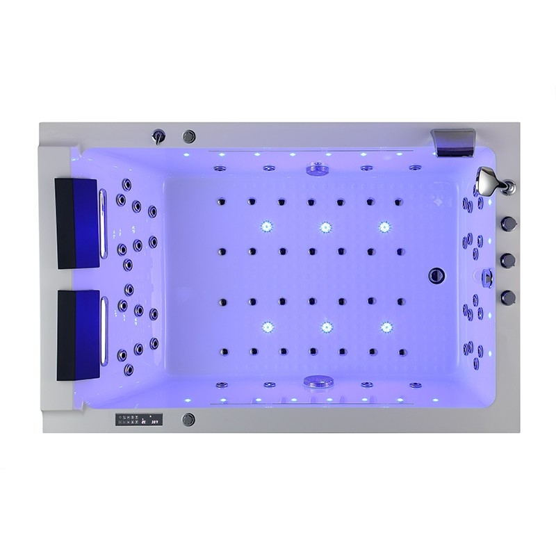 BAIGNOIRE BALNEO LORD DUO BLANC 2 PLACES ARCHIPEL® 185X120 - DROITE