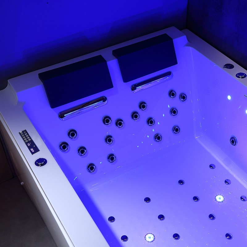 BAIGNOIRE BALNEO LORD DUO BLANC 2 PLACES ARCHIPEL® 185X120 - DROITE