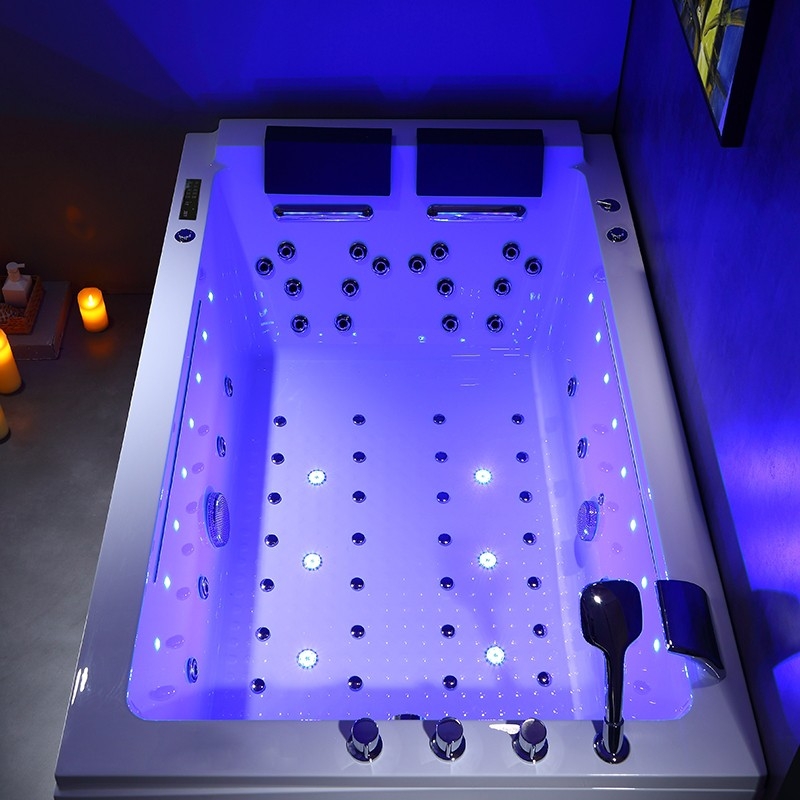 BAIGNOIRE BALNEO LORD DUO BLANC 2 PLACES ARCHIPEL® 185X120 - DROITE