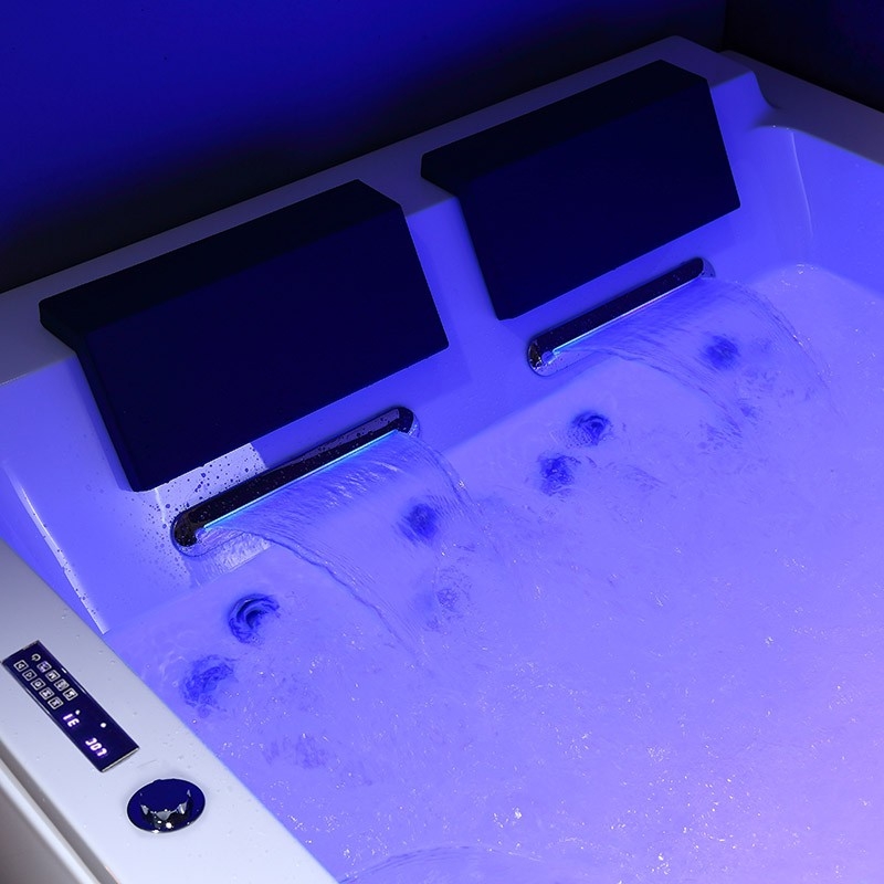 BAIGNOIRE BALNEO LORD DUO BLANC 2 PLACES ARCHIPEL® 185X120 - DROITE