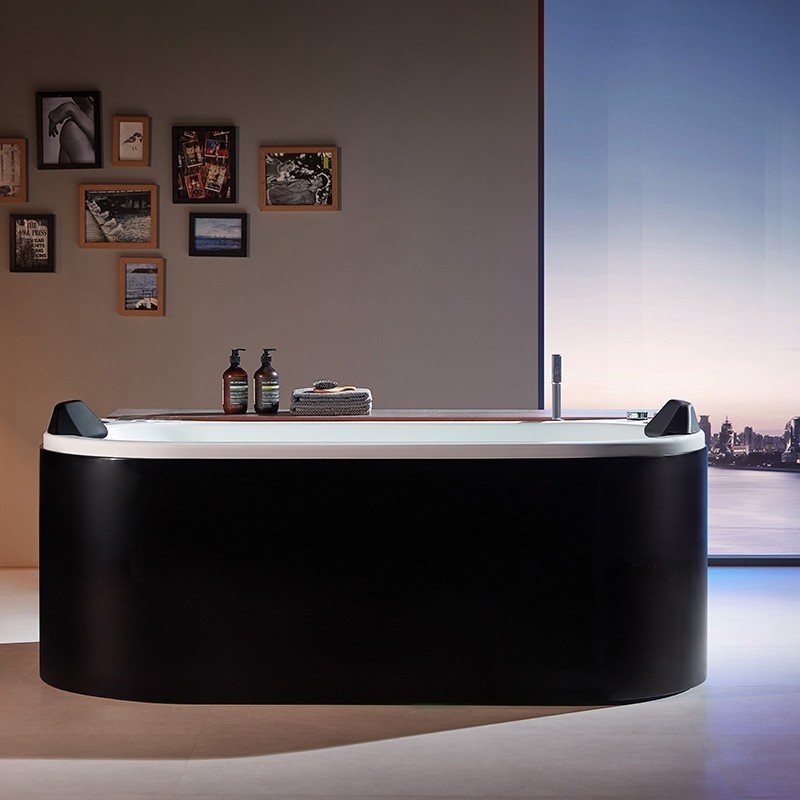 Baignoire balneo NEO BLACK 1 place ARCHIPEL® 180x80