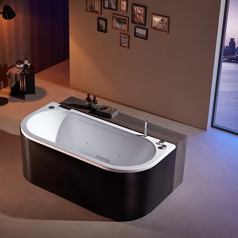 Baignoire balneo NEO BLACK 1 place ARCHIPEL® 180x80