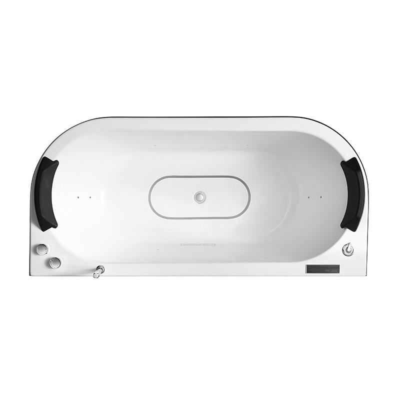 Baignoire balneo NEO BLACK 1 place ARCHIPEL® 180x80