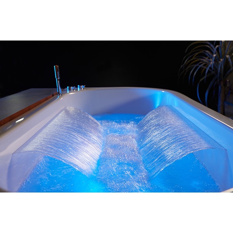 Baignoire balneo NEO BLACK 1 place ARCHIPEL® 180x80