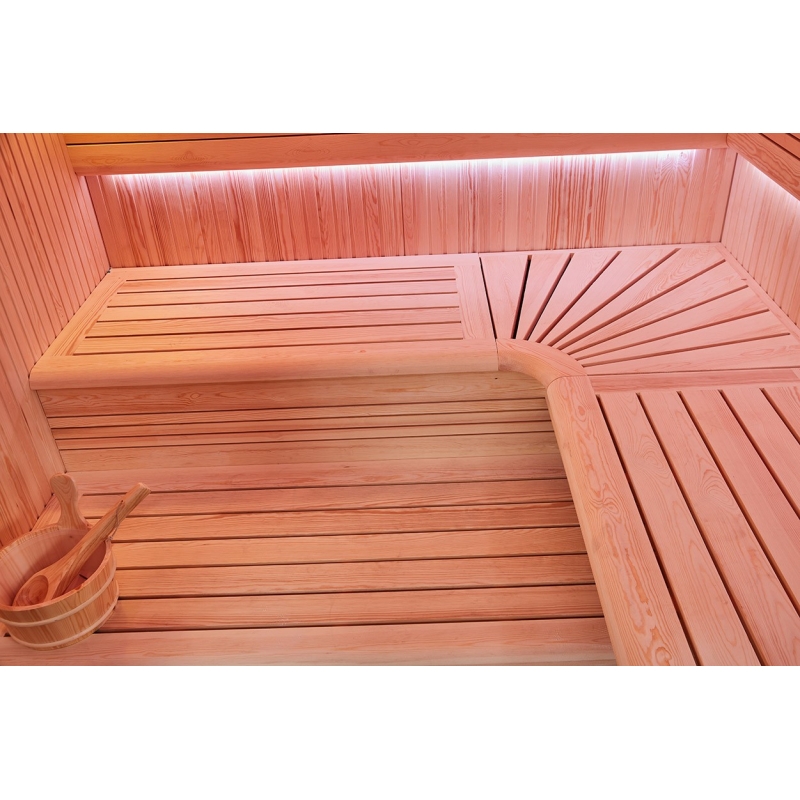 Combi Sauna Hammam BOREAL® SEQUOIA 4X2 mètres