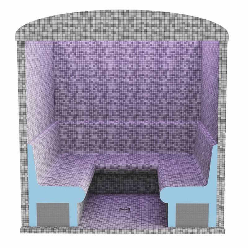 Kit Hammam à Carreler RIAD 6 - 210*210 cm- 4 places