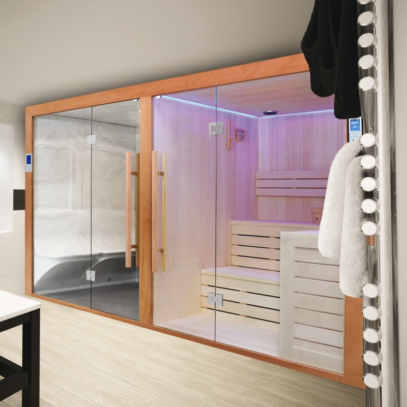 Combi Sauna Hammam Boreal® Sublimation - 8 places - 340*175*210