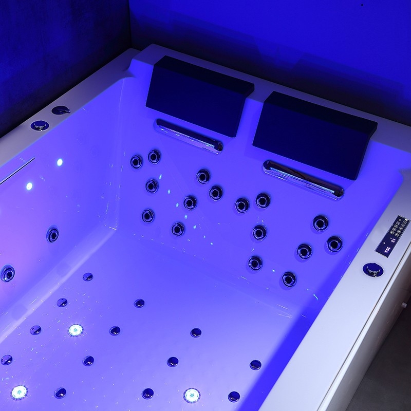 BAIGNOIRE BALNEO LORD DUO BLANC 2 PLACES ARCHIPEL® 185X120 - GAUCHE