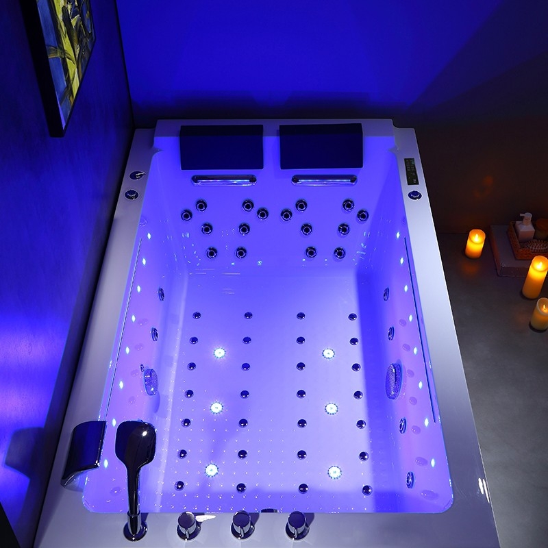 BAIGNOIRE BALNEO LORD DUO BLANC 2 PLACES ARCHIPEL® 185X120 - GAUCHE