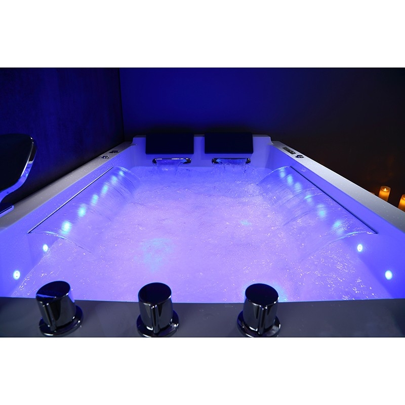 BAIGNOIRE BALNEO LORD DUO BLANC 2 PLACES ARCHIPEL® 185X120 - GAUCHE