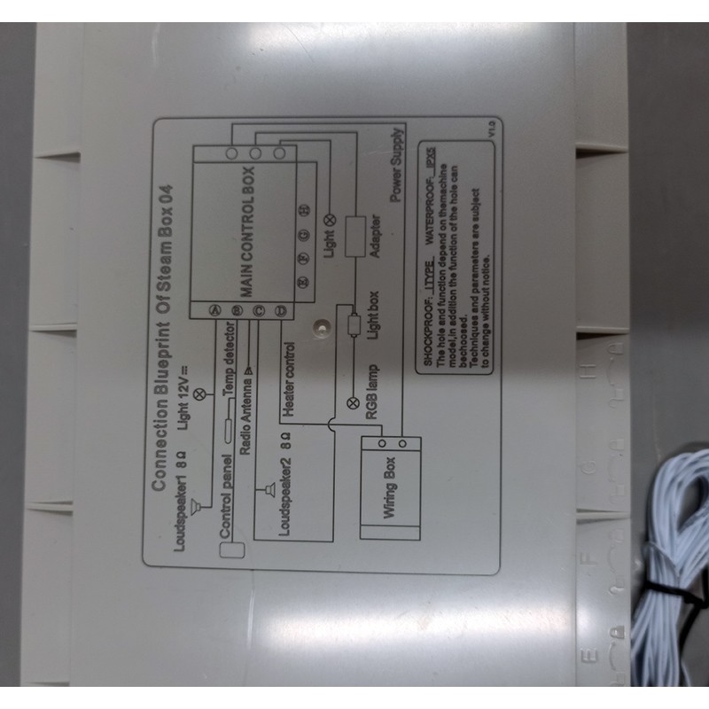 Boitier electrique de commande sauna - Evasion, Baltik, Club, Sensation, Sublimation