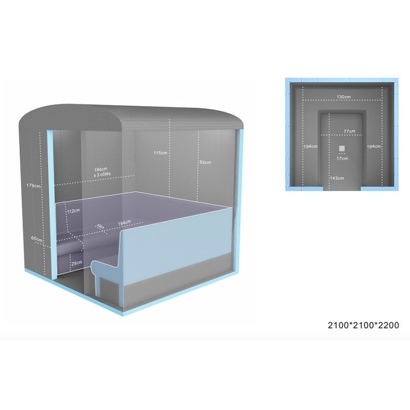 Kit Hammam à Carreler RIAD 6 - 210*210 cm- 4 places