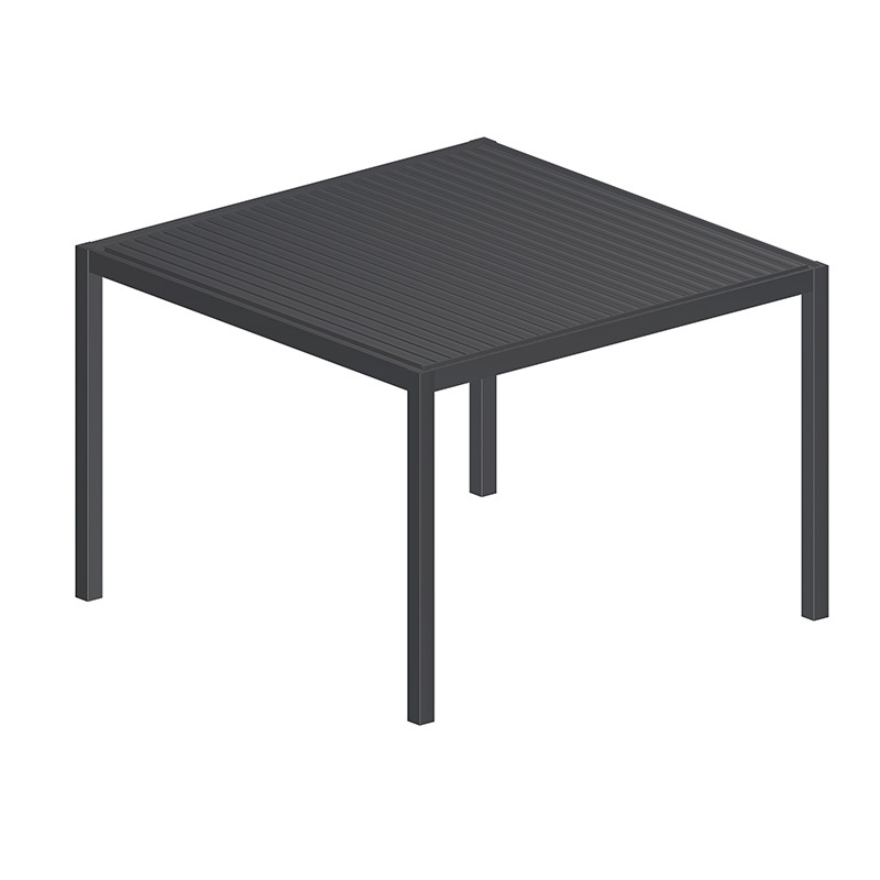 Pergola Bioclimatique Aluminium motorisée 3x3m - François Roger® -  gris anthracite, 9m²