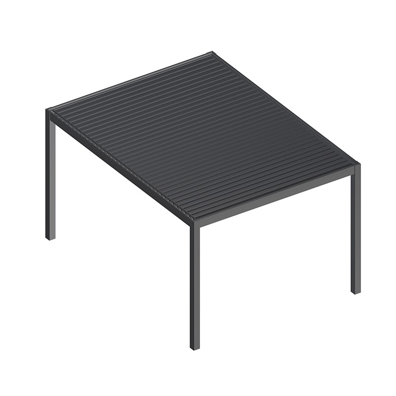 Pergola Bioclimatique Aluminium motorisée 3x4m - François Roger® -  gris anthracite, 12m