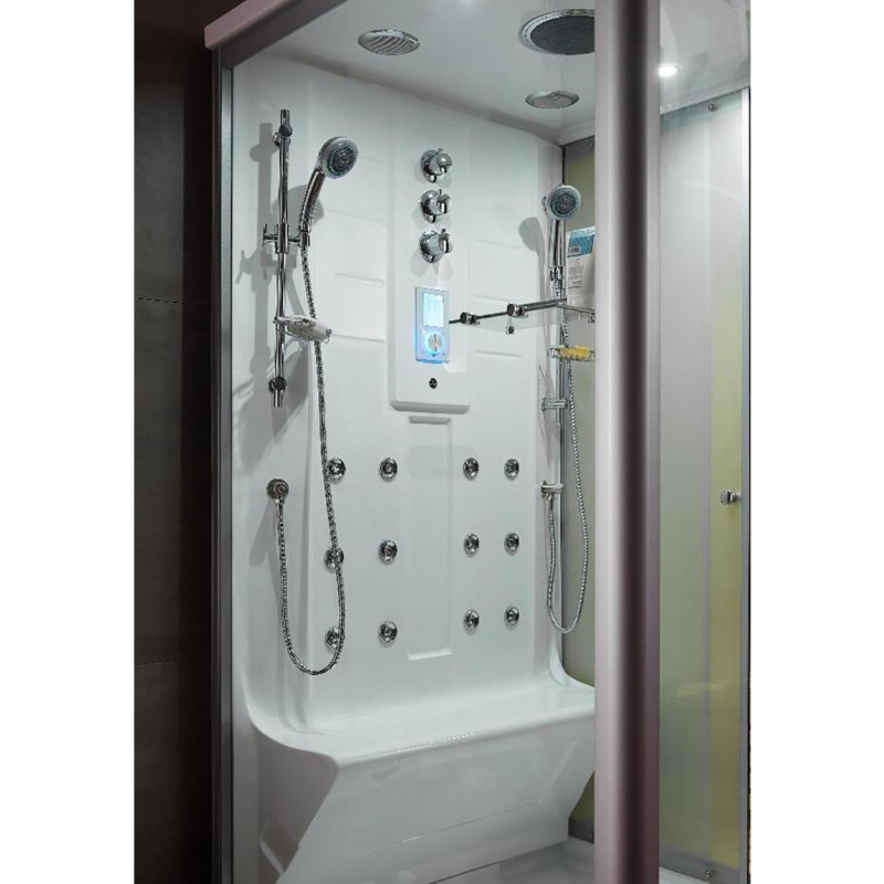 Combi Sauna Infrarouge Douche Hammam Boreal® IR-H-220G - gauche