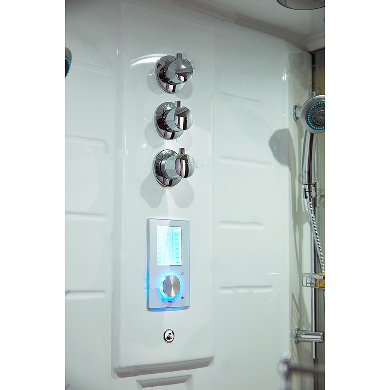 Combi Sauna Infrarouge Douche Hammam Boreal® IR-H-220G - gauche