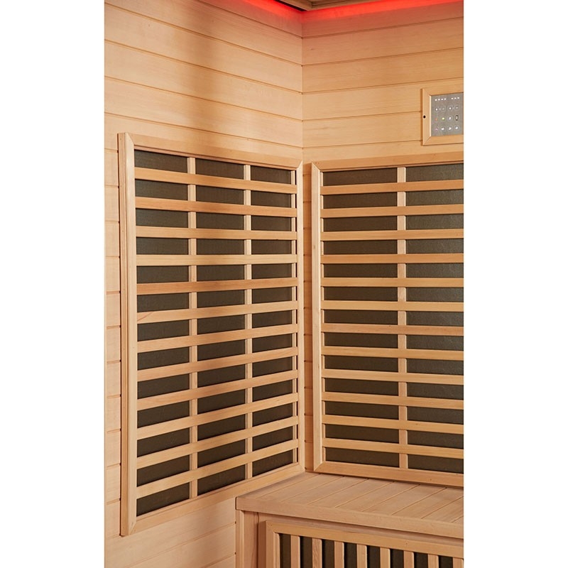 Combi Sauna Infrarouge Douche Hammam Boreal® IR-H-220G - gauche