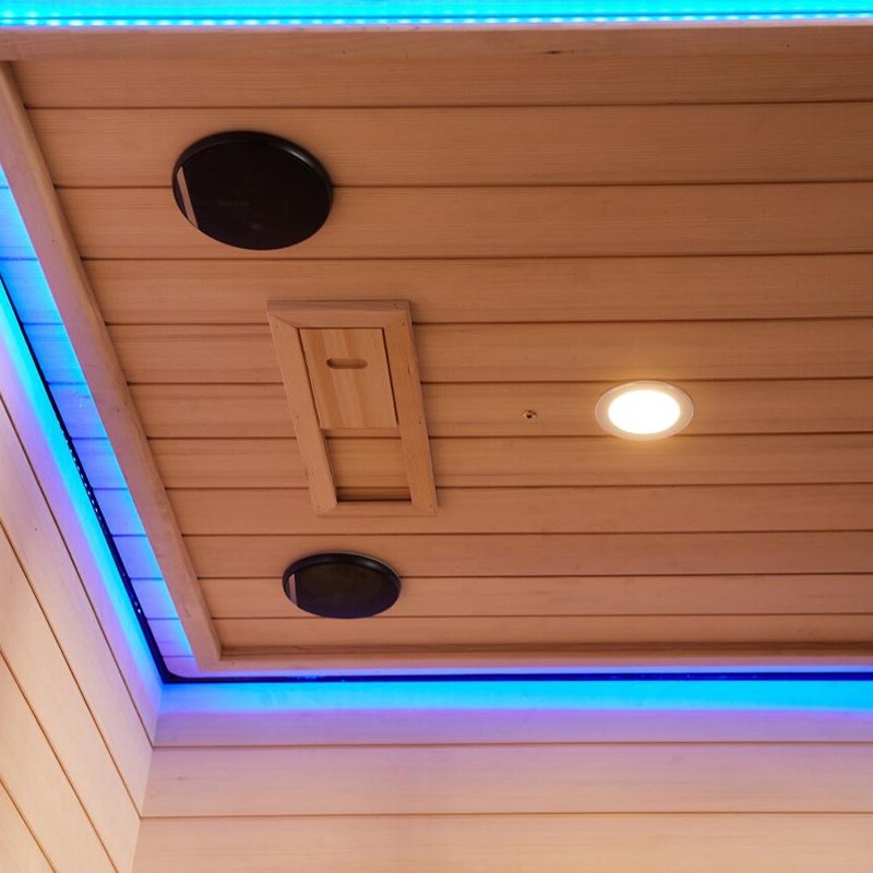 Combi Sauna Infrarouge Douche Hammam Boreal® IR-H-220G - gauche