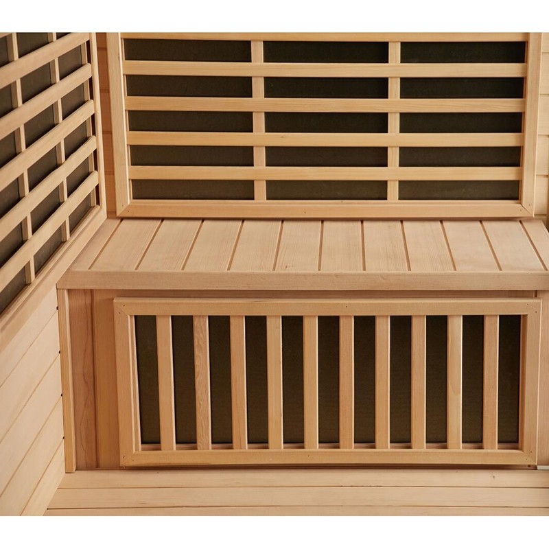 Combi Sauna Infrarouge Douche Hammam Boreal® IR-H-220G - gauche