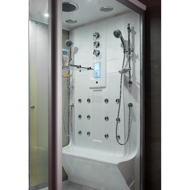 Combi Sauna Infrarouge Douche Hammam Boreal® IR-H-220D - droite