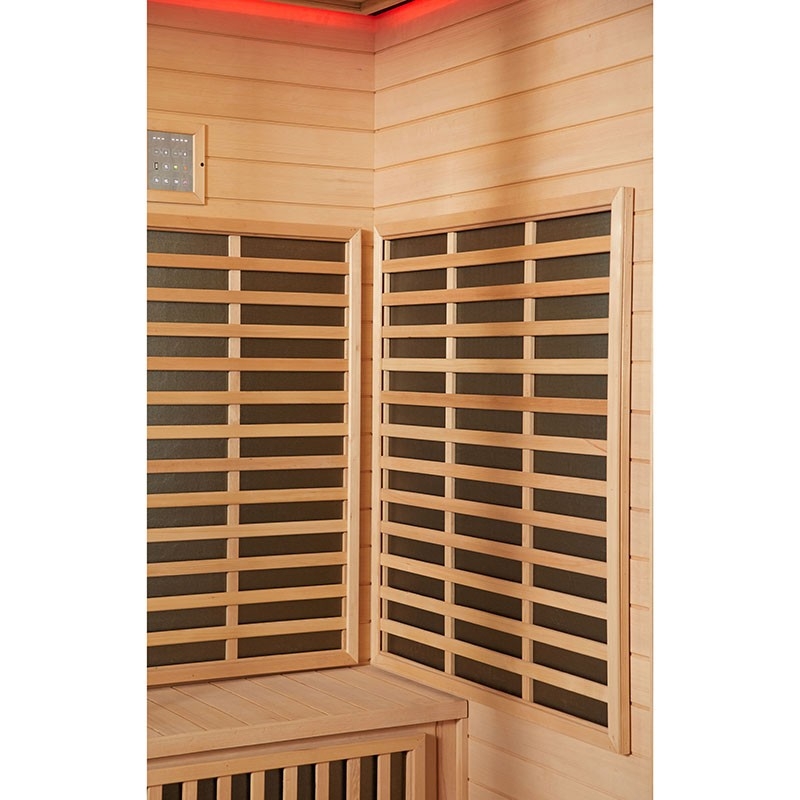 Combi Sauna Infrarouge Douche Hammam Boreal® IR-H-220D - droite