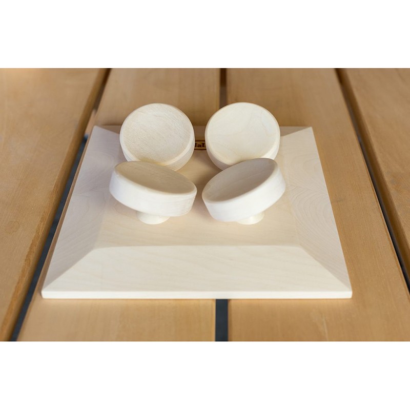 1 Appui-tête ergonomique pour sauna en Cèdre Rouge massif