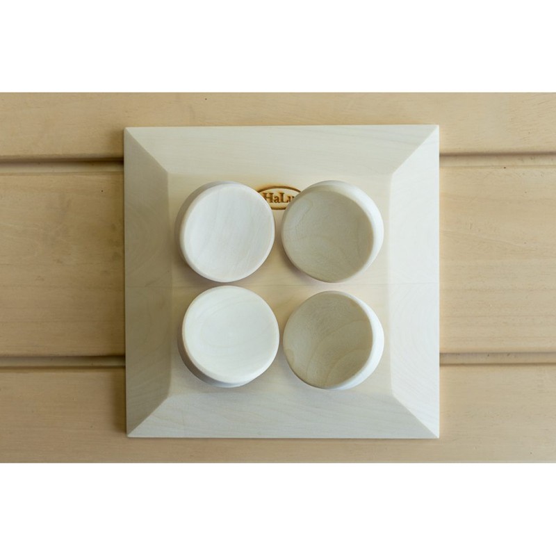 1 Appui-tête ergonomique pour sauna en Cèdre Rouge massif