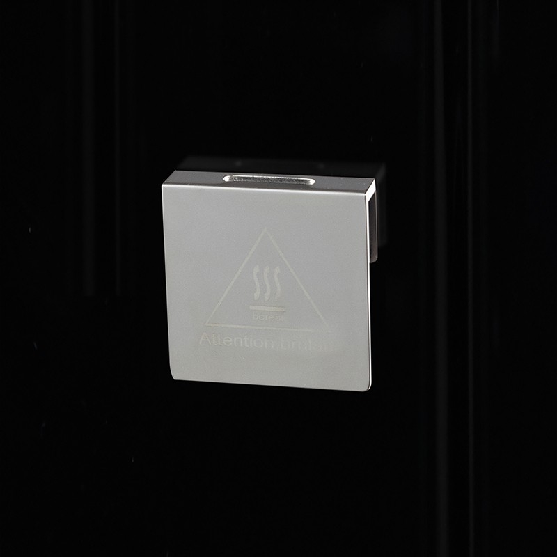 Combi Sauna Douche Hammam Boreal® SH180-D Black droite