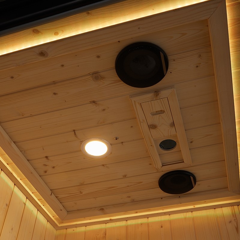 Combi Sauna Douche Hammam Boreal® SH180-D Black droite