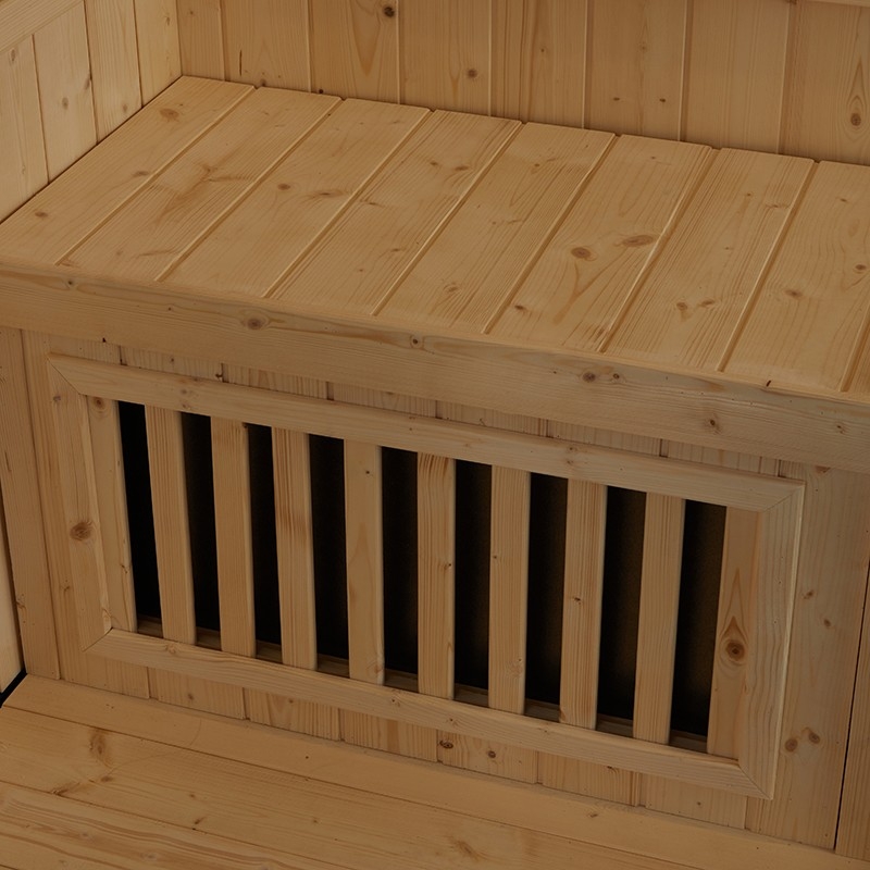 Combi Sauna Douche Hammam Boreal® SH180-D Black droite