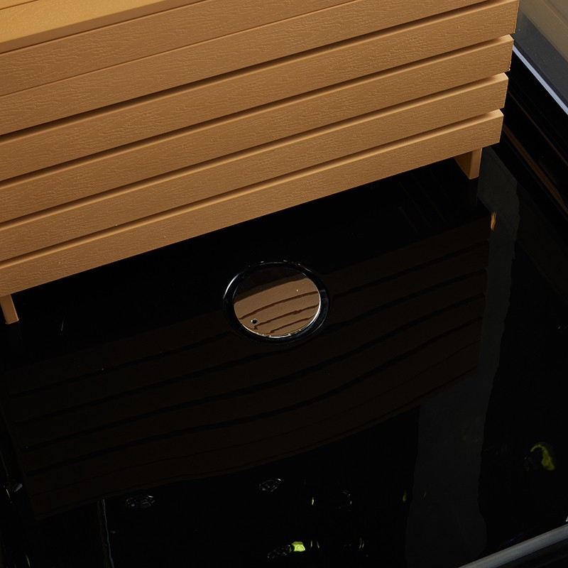 Combi Sauna Douche Hammam Boreal® SH180-D Black droite