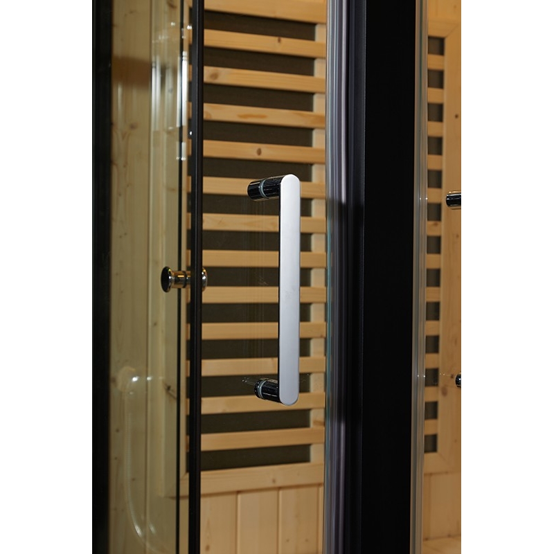 Combi Sauna Infrarouge Douche Hammam Boreal® IRH-180D - Droite