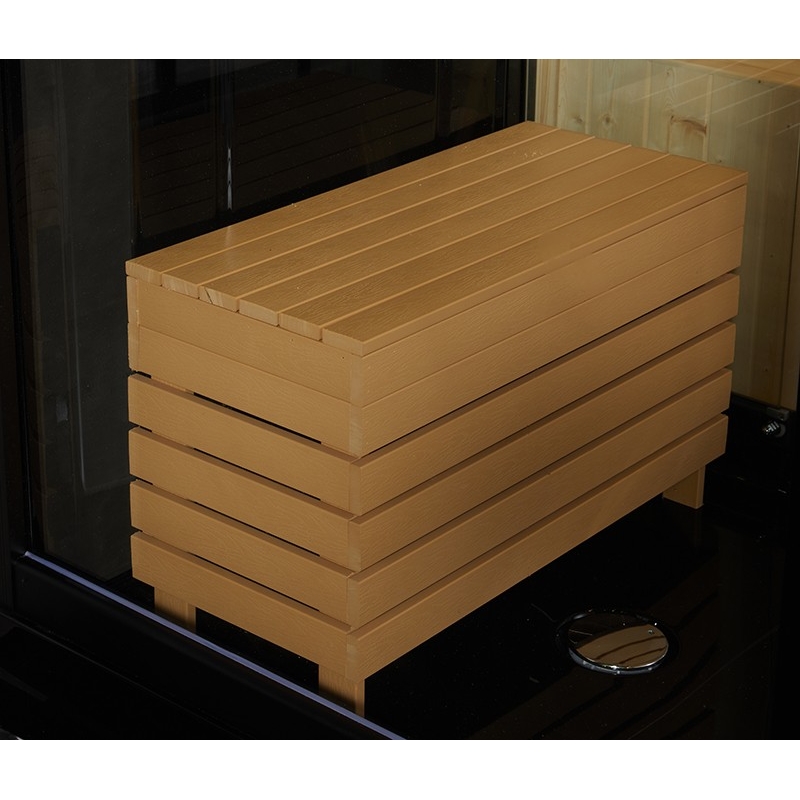 Combi Sauna Infrarouge Douche Hammam Boreal® IRH-180D - Droite