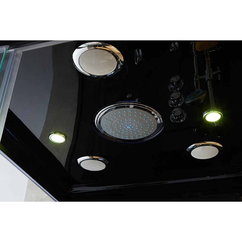 Combi Sauna Infrarouge Douche Hammam Boreal® IRH-180D - Droite