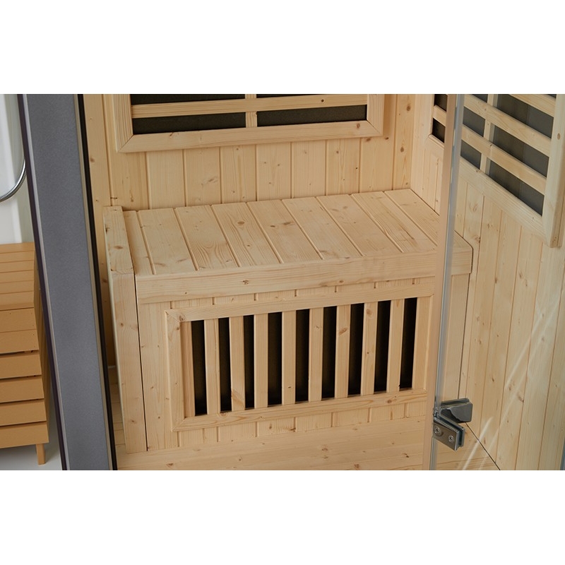 Combi Sauna Infrarouge Douche Hammam Boreal® IRH-180D - Droite